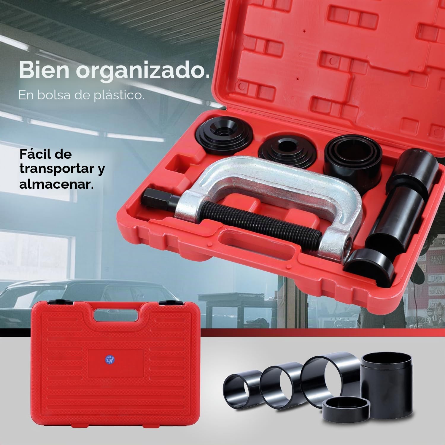 AIM Tools 4 en 1 Extractor de Rótula Kit Articulación de Rótula Herramienta de Servicio 2WD/4WD Instalador de Removedor de Reparación de Automóviles