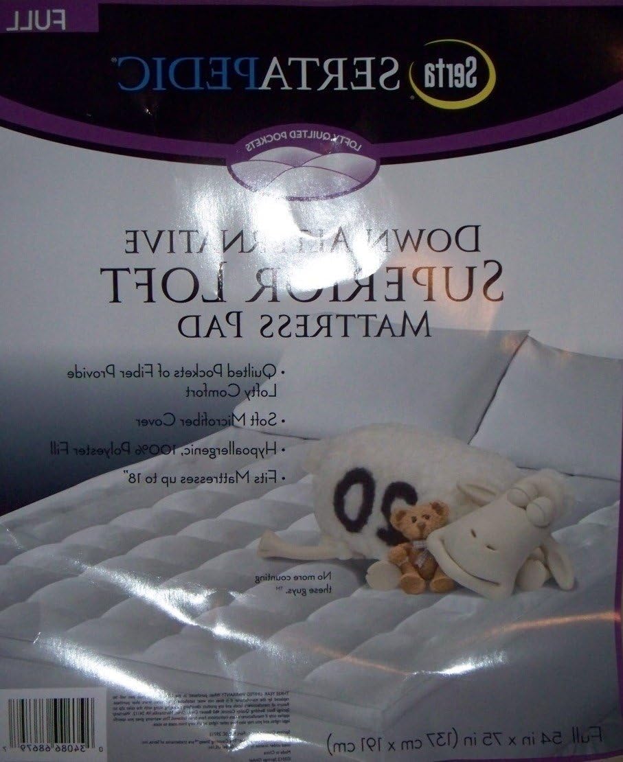 Sertapedic Down Alternative Superior Loft Matress Pad Full Size