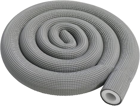 Pipe Insulation Tubing, BESUNTEK 6ft Heat Preservation Insulated Foam Tubing Handle Grip Support, for Water Pipes, air Conditioning Pipes 0.75" 0.39", Grey, BESUNTEK-121
