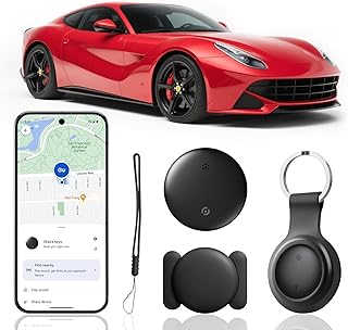 1 pacote Rastreador de Carro compatível com Google Find My App, Tracker, Auto-Tracker, Mini Car Locator Tag para veículos e bagagem, sem subscrição, sem SIM, localização em tempo real
