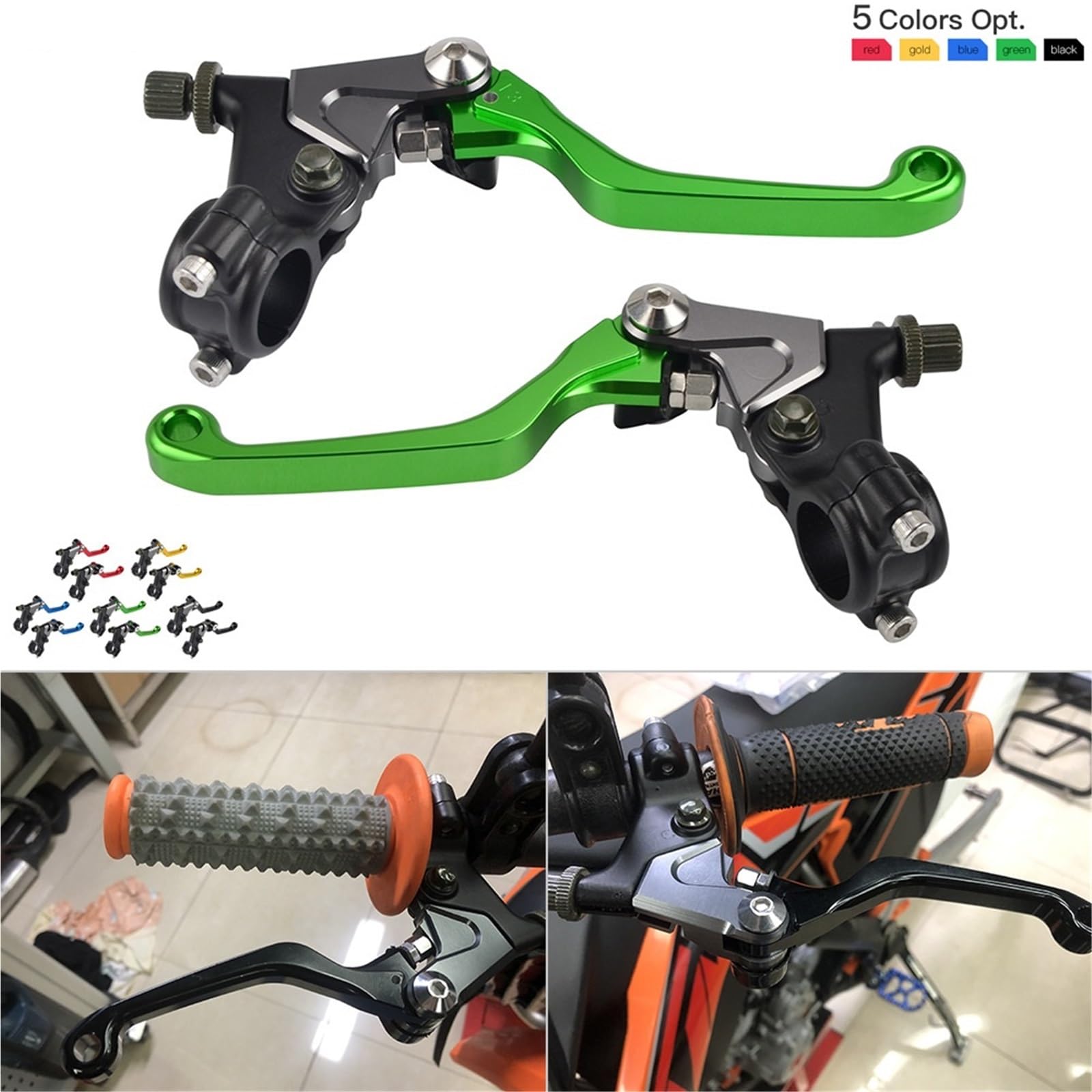 Zestaw linki sprzęgła motocykl Pasuje do Kawasaki KLX250 1979-1980 KX 60 80 125 250 400 450 KE KD KDX CNC Shorty zestaw dźwigni hamulca i sprzęgła(J)