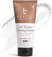 Tanning Lotion Self Tanner - USA Made with Natural & Organic Ingredients, Travel Size Self Tan Lotion, Non Toxic Gradual Tanning Moisturizer, Sunless Tanner for Fake Tan for Women & Men