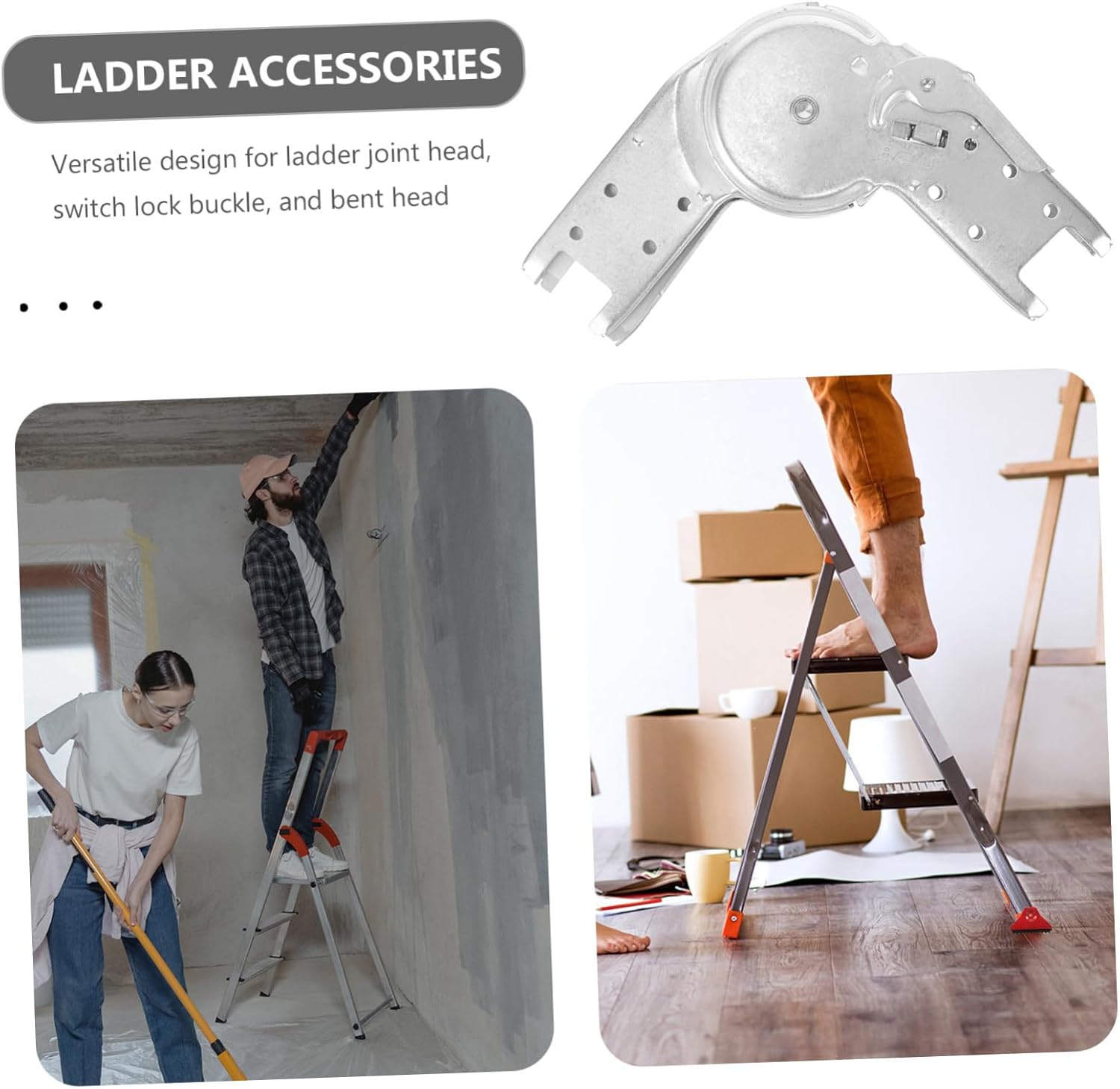 Folding Ladder Hinge Joint Accessory Design Easy to Install Versatile for Various Ladders Compact and Portable for Storage and Transportation
