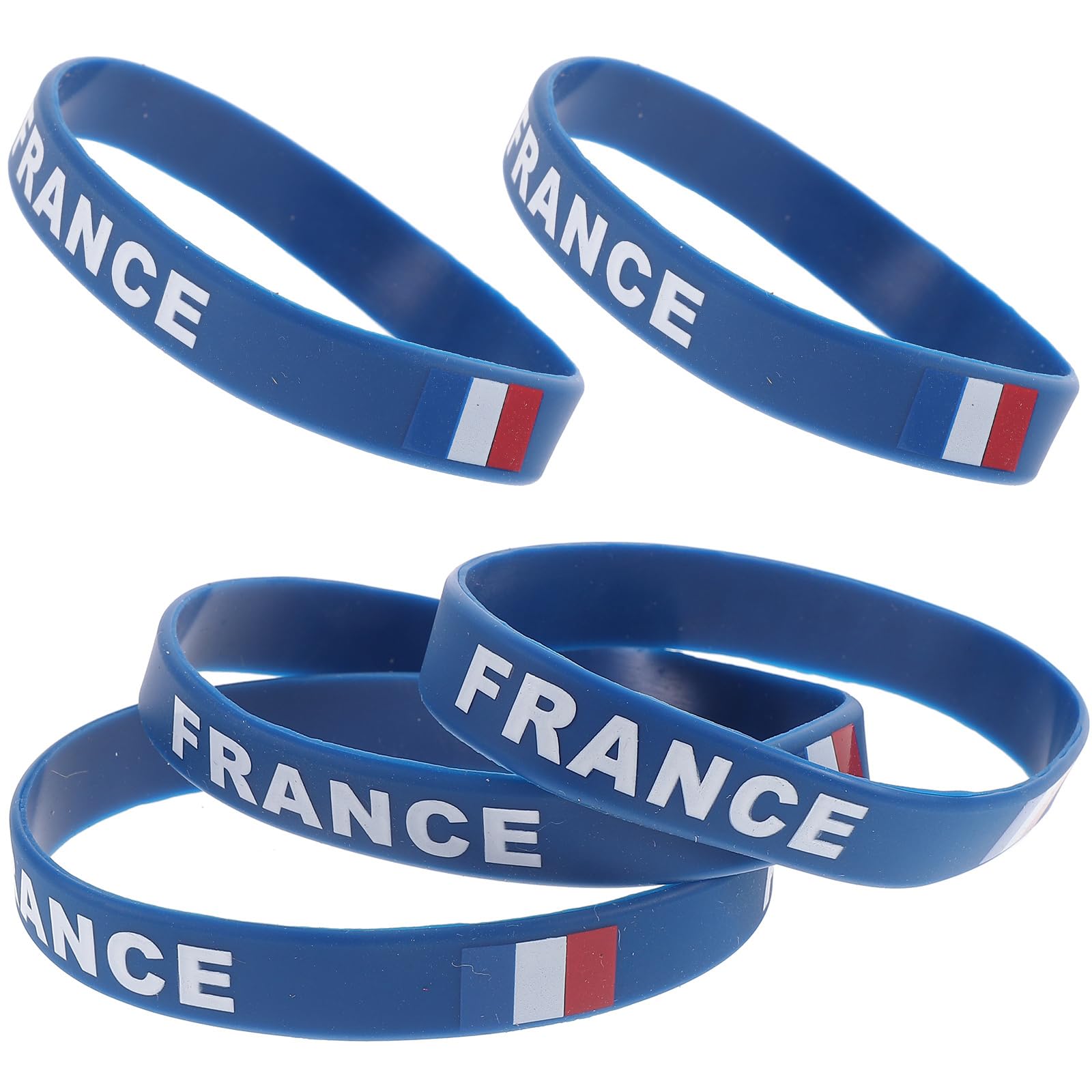 BESPORTBLE 5 Pièces Bracelet Cadeaux Drapeau Français Porte-clés Chaîne à Main