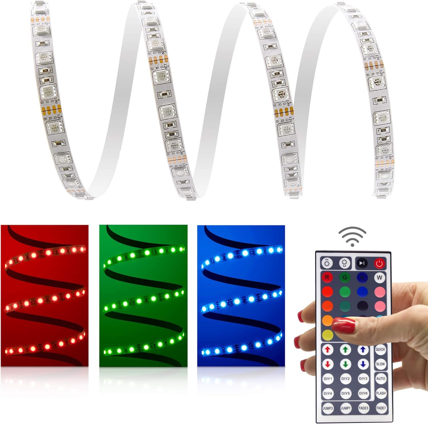 LED Universum Classic 12V LED Strip, IP20, RGB, 60 LED/m, 5050, IRSet