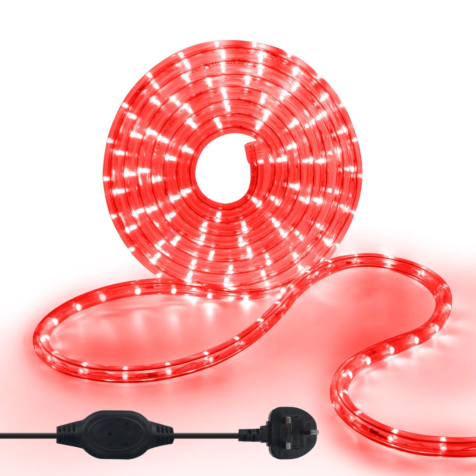 KISUFU 220V Waterproof LED Rope Light,36 LEDs/m Led Strip Light AC Fairy String Lights with Clip and Power Adapter for Indoor/Outdoor Christmas Party Home Decoration โ image 1