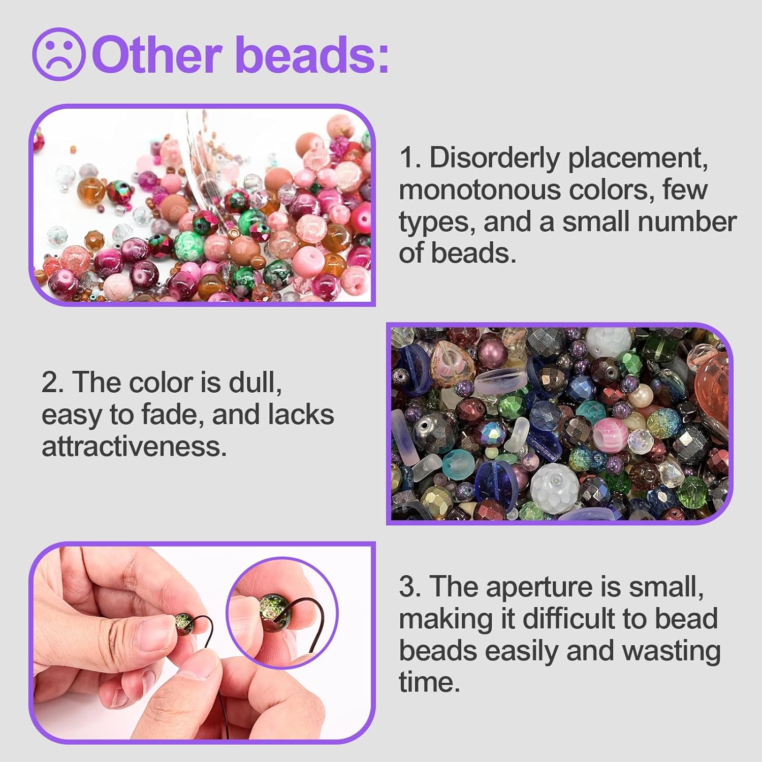 XSEINO About 2800 PCS 4mm Glass Beads Bracelet Making Kit,24 Assorted Violet Elegant Series Colorful Crystal Beads for Bracelet and Jewelry Making and DIY Crafts,Friendship Bracelets - Image 5