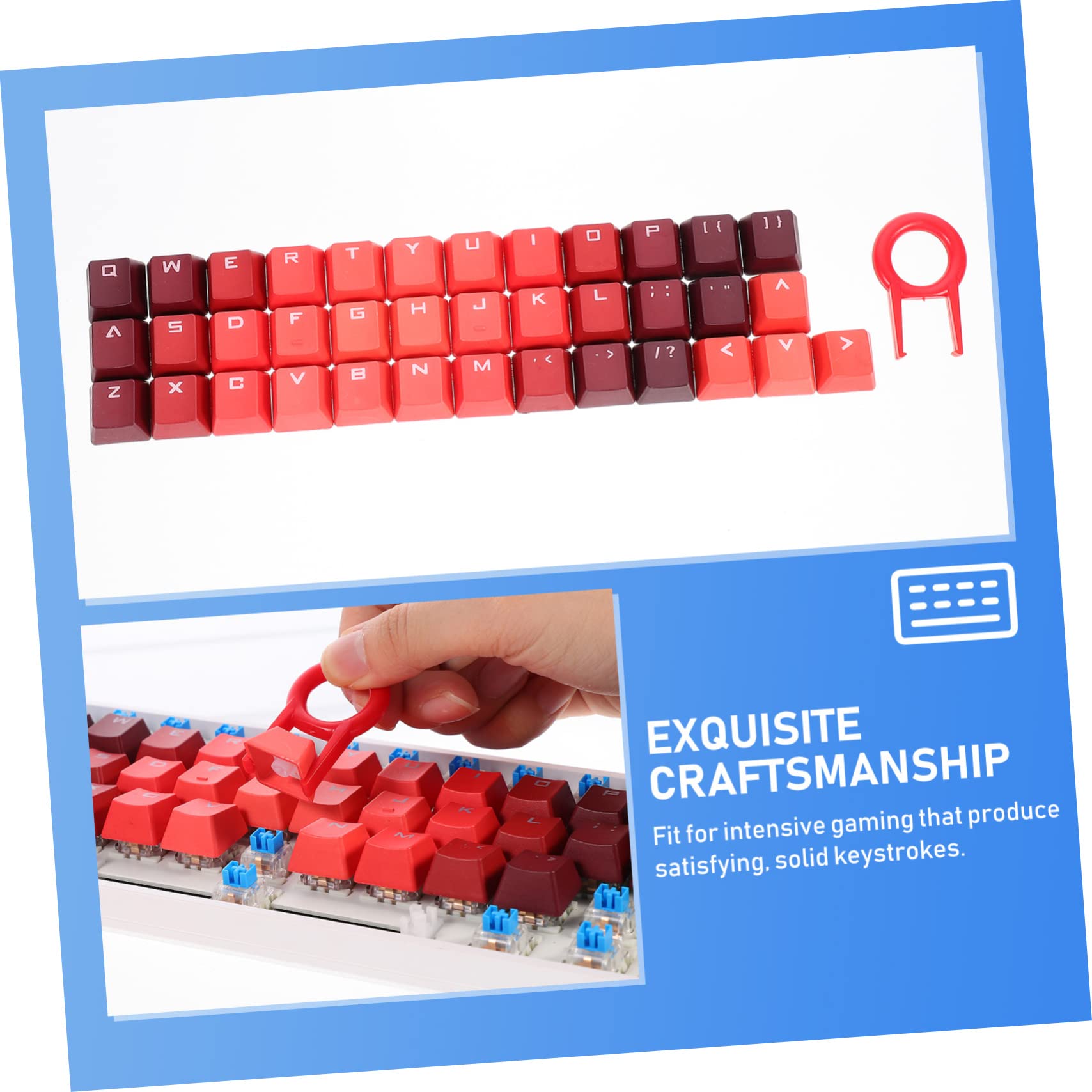 jojofuny 3sets Keycaps Per Tastiera Meccanica Design Traslucido e Facile Da Installare Accessori Per Keyboard Compatibile Con Layout Cherry e Giocatori Di Gaming