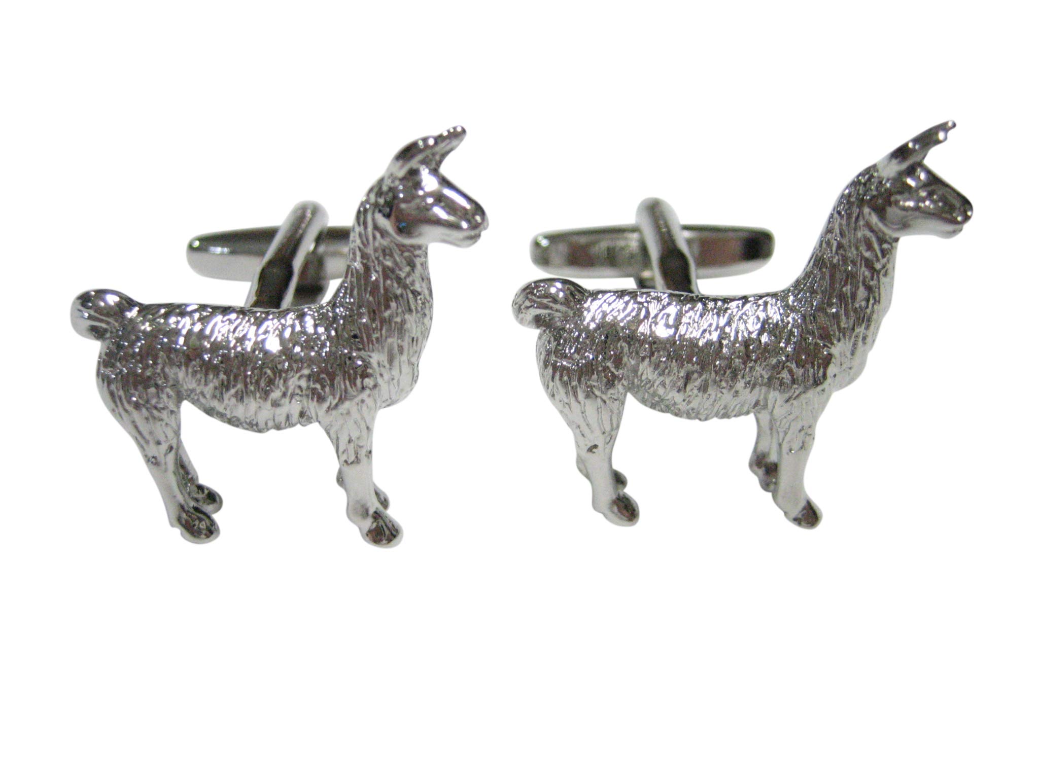 Kiola Designs Silver Toned Llama Cufflinks