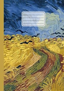 Dotted Notebook: Vincent Van Gogh, Wheatfield with crows | Art on the cover | Dotted Notebook with dot grid for notes, writing, painting | 110 pages | A4 Format