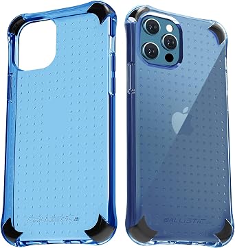 BALLISTIC Raptor S Series Designed for iPhone 12 Pro Max Case 2020 with B-Labs Corners Against Drops, Protective Case for iPhone12 Pro Max 6.7 inch - Blue