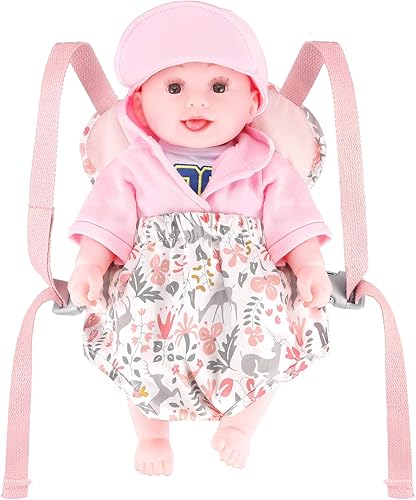 Miniatura 2 de GAGAKU Portabebés de muñeca para niños, portabebés de juguete para muñecas de juguete para muñecas de 18 pulgadas, accesorio para portabebés para