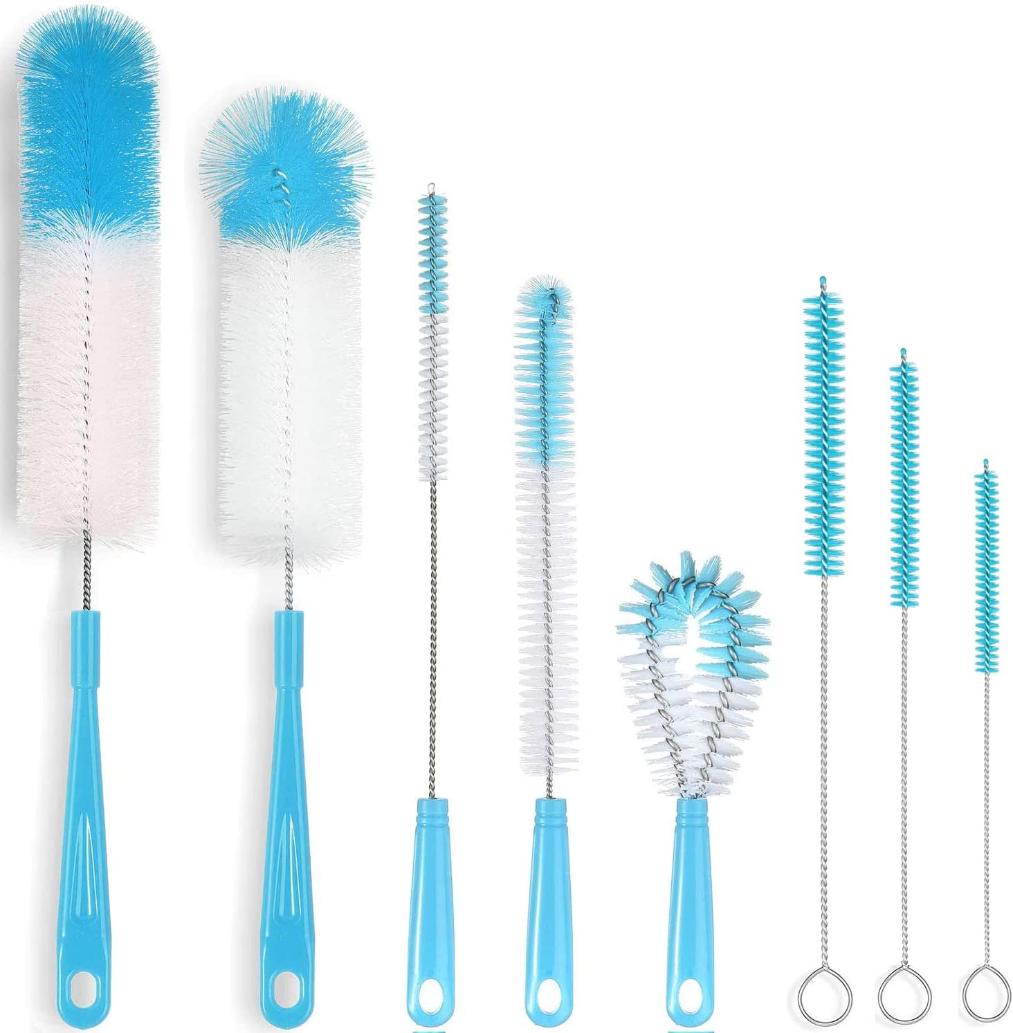 Alink Flaschenbürste Reinigungspinsel [8er Set] - Langer Flaschen