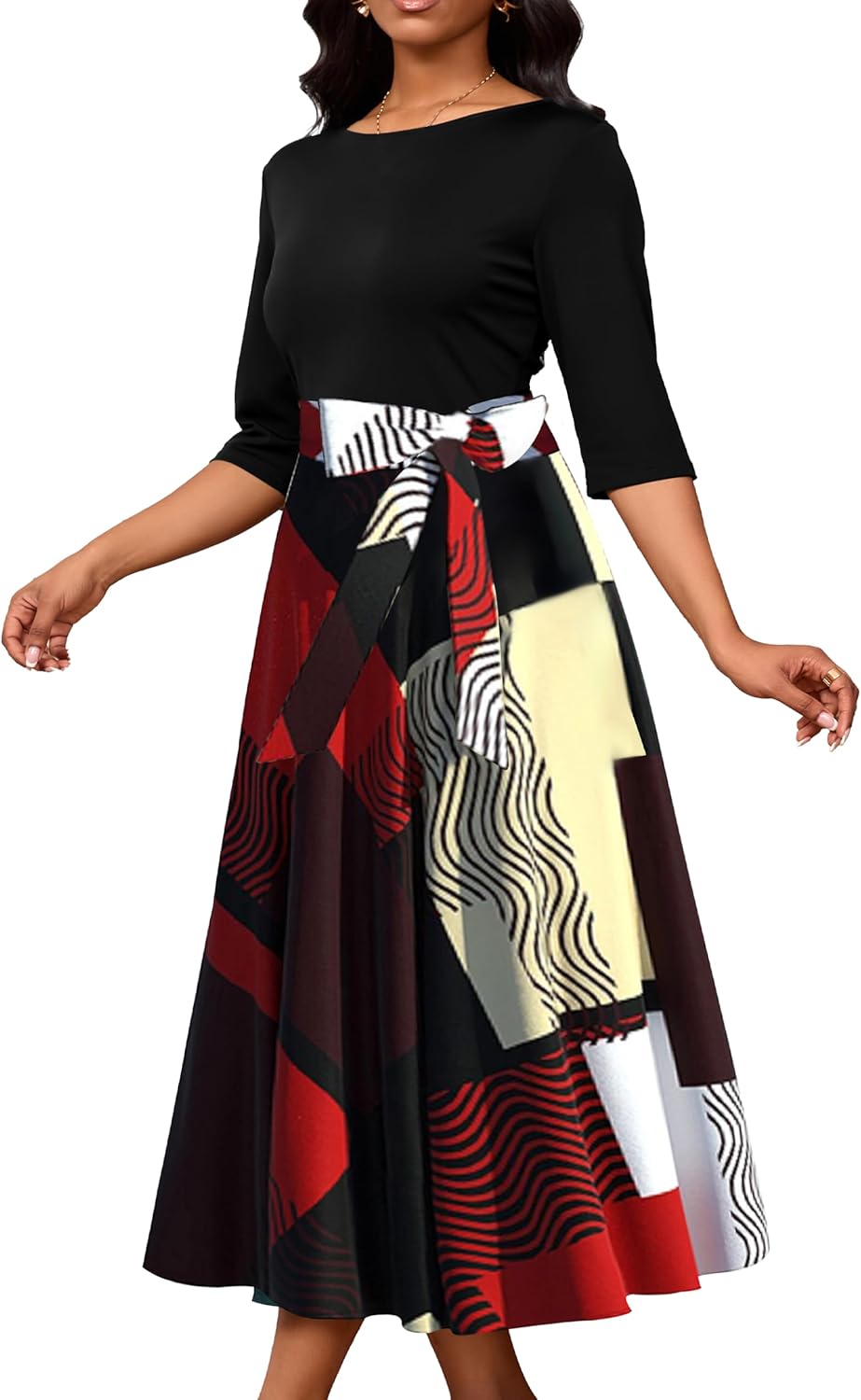 IbuduSexy Church Dresses for Women 2026 Boho Maxi Dress African - Image 5