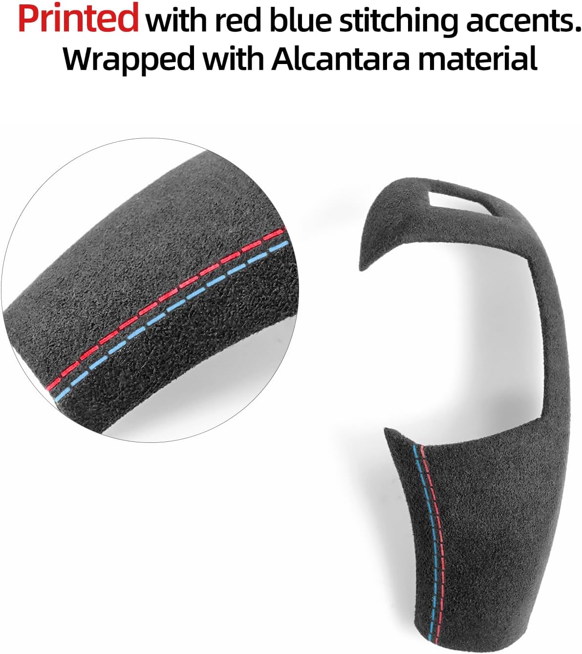 BETTERHUMZ Car Gear Shift Cover Trim for BMW E60 E70 E71 X5 X6 5 Series Suede Tuning Accessories