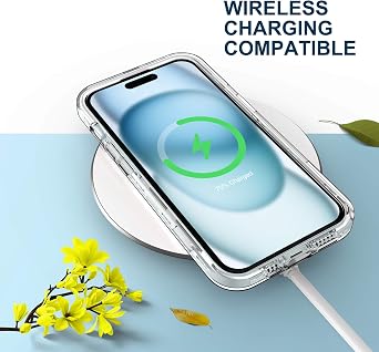 ULAK Compatible with iPhone 15 Plus Case Clear, Heavy Duty Dual Layer Shockproof Women Men Transparent Protective Phone Cover for iPhone 15 Plus 6.7 inch 2023