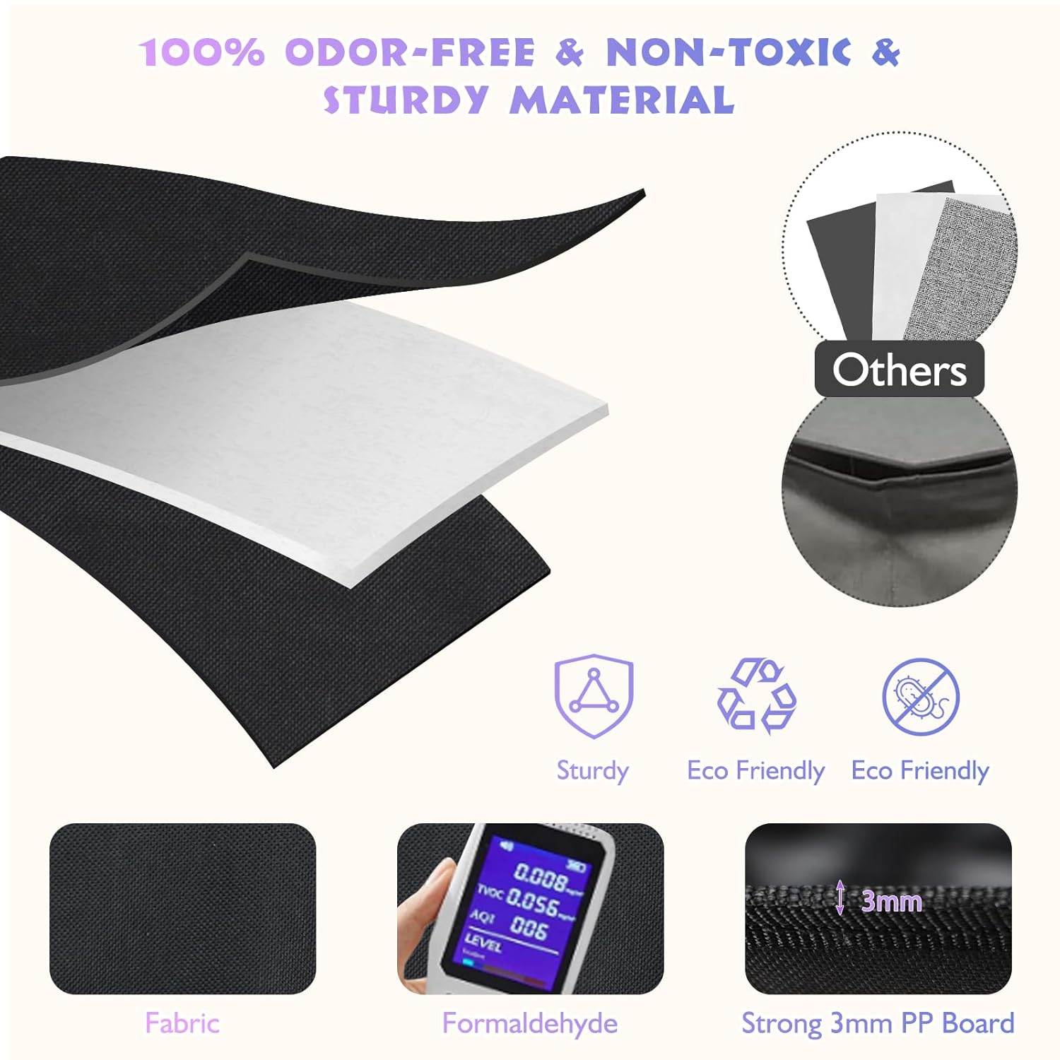 Extra Large Toy Storage Box with Lids,Collapsible Stackable Storage Bins with Lids,Cube Baskets Container Organizers,Foldable Storage Boxes for Living Room,Bedroom,Nursery-41.4"L x 15W x 15"H