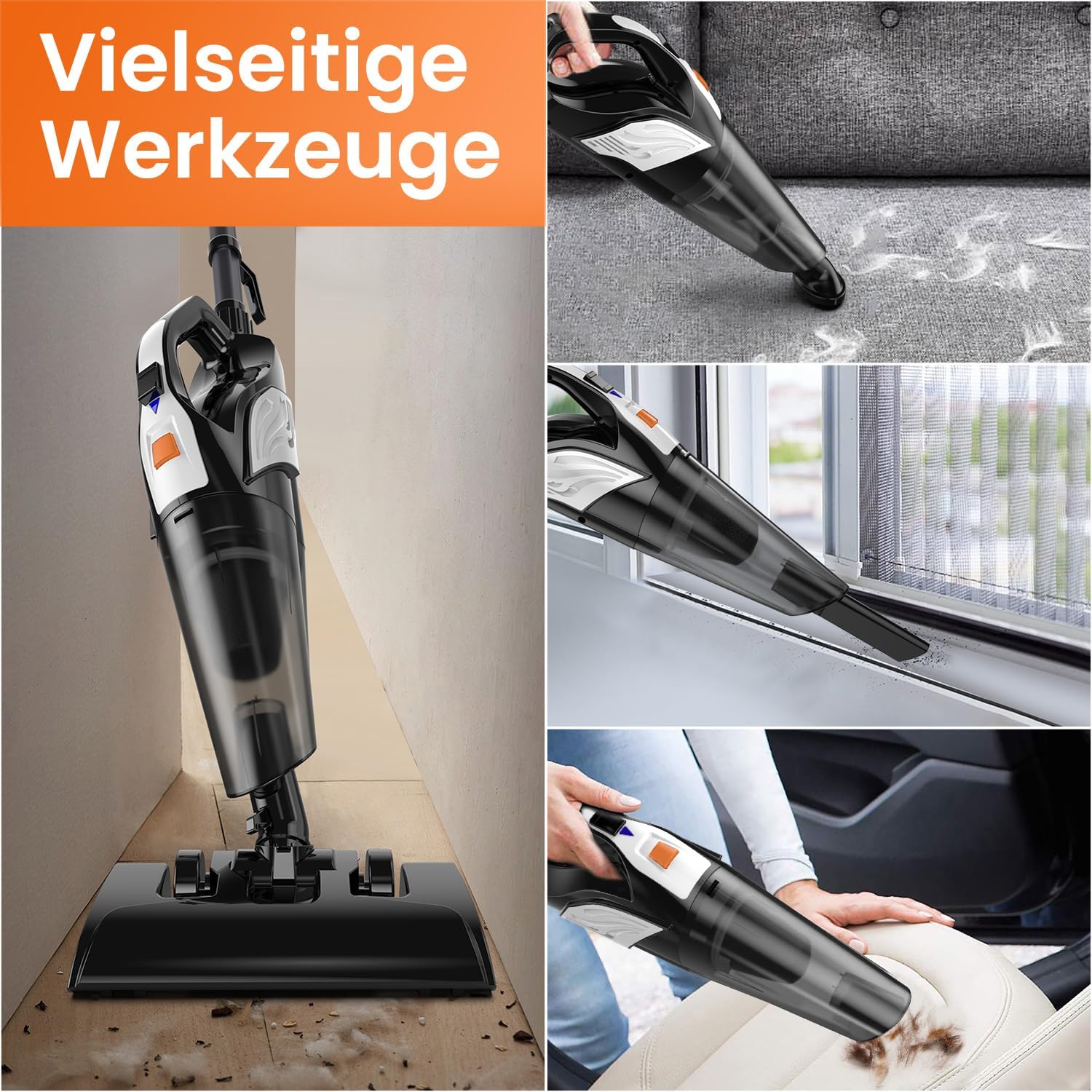 Hihhy 600w Aspirapolvere con Filo, 20KPA Scopa Elettrica, Multi Accessori, 4 in 1 Aspirapolvere e Aspirabriciole con 9 Filtro, 6 m di azione, per Pavimenti duri,Auto Hihhy 600w Aspirapolvere con Filo, 20KPA Scopa Elettrica, Multi Accessori, 4 in 1 Aspirapolvere e Aspirabriciole con 9 Filtro, 6 m di azione, per Pavimenti duri,Auto