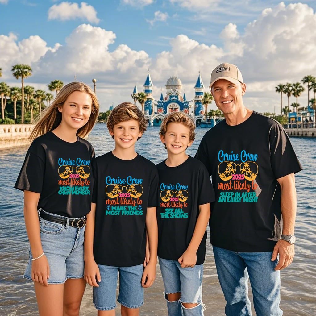 2025 Family Cruise Shirts Plus Size Tops Holiday Matching Shirt Making Memories Together Cruise Ship Tees - Image 2