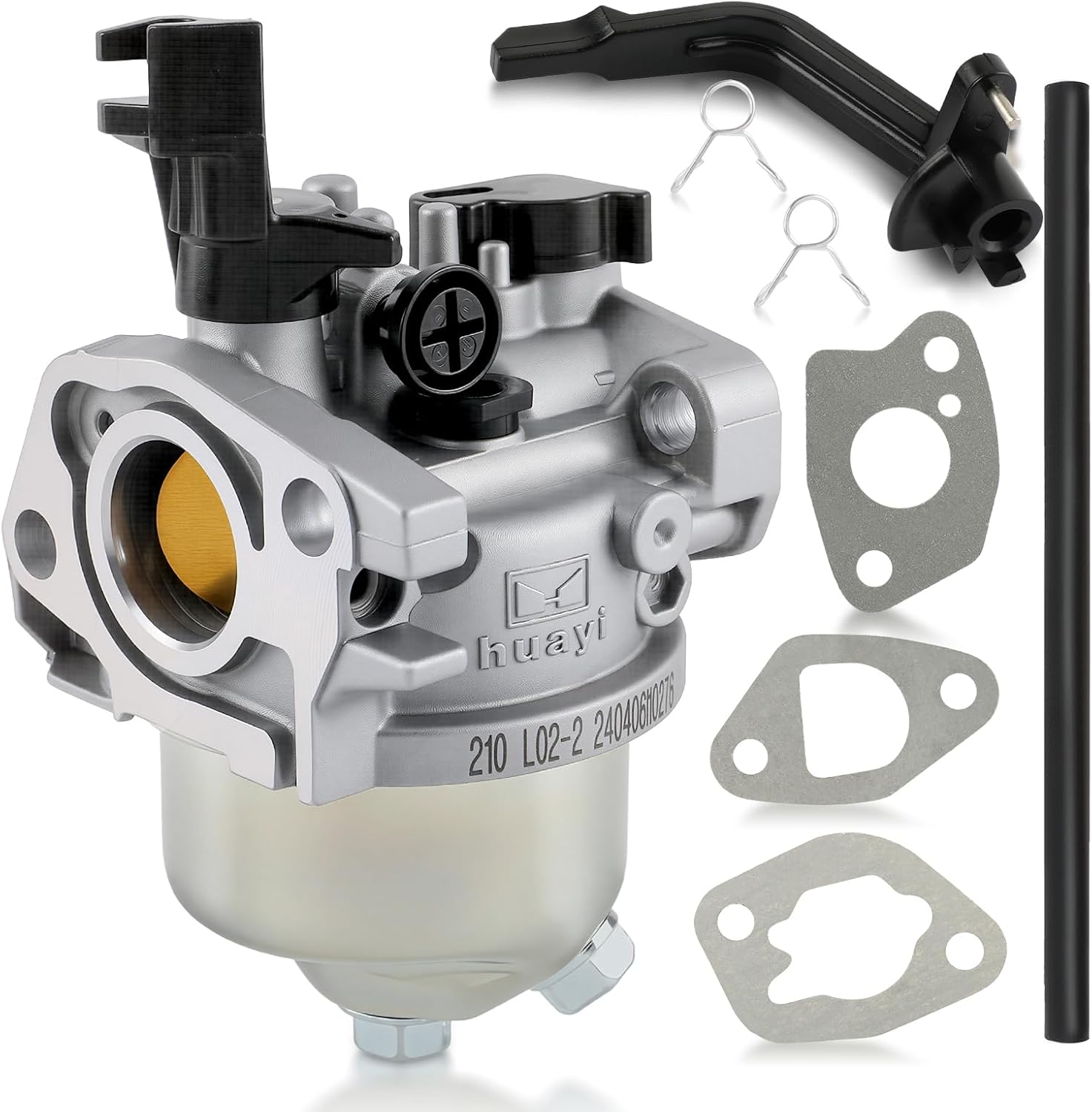 Huayi 20824011 Carburetor Carb Fit for LCT 136CC 208CC 7HP 6HP CMXX MAXX Gasoline Generator Engine Pressure Power Washer Ariens 986005 Mi-T-M LCT CM-2600-0MLB