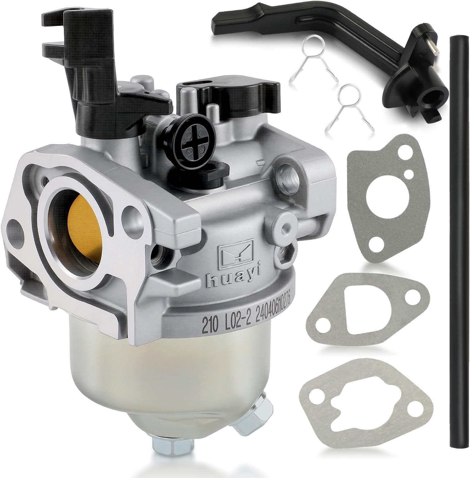 Huayi 20824011 Carburetor Carb Fit for LCT 136CC 208CC 7HP 6HP CMXX MAXX Gasoline Generator Engine Pressure Power Washer Ariens 986005 Mi-T-M LCT CM-2600-0MLB