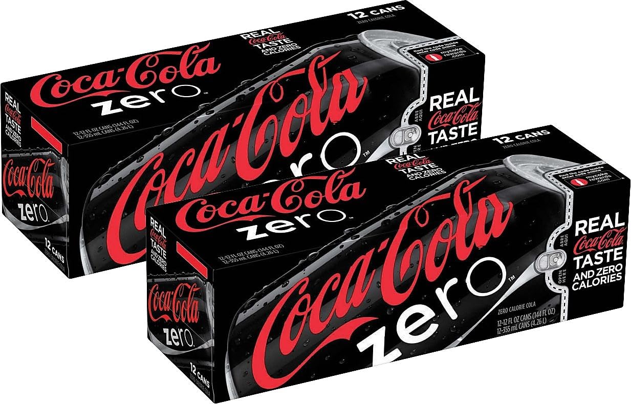 Coca-Cola Coke Zero Cans, 12 Ounce [35 Cans]