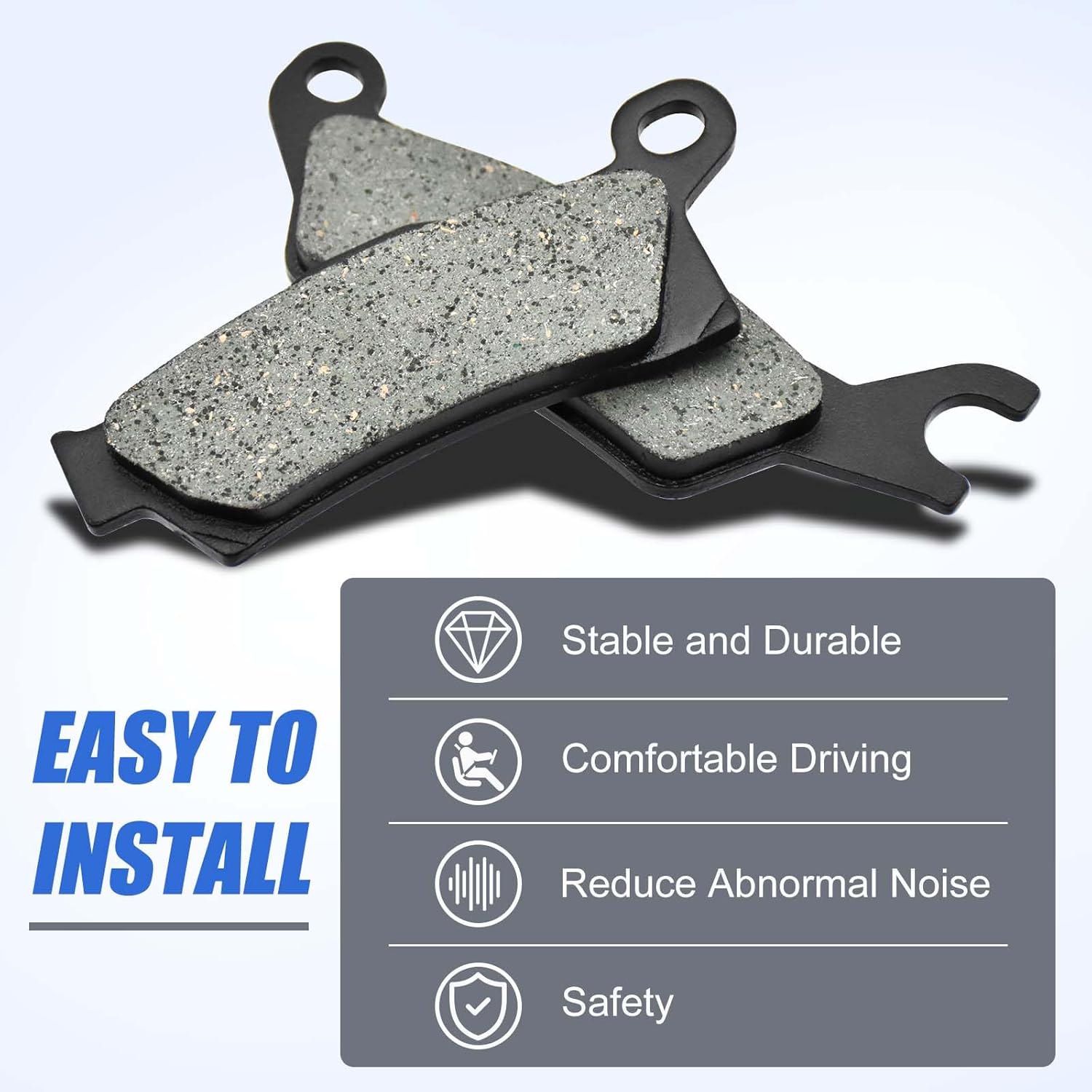 Front and Rear Brake Pads replacement for Harley Davidson V-Rod VRSCA VRSCB 2002 2003 2004 Road King Touring Flhrci Classic 2000 2001 2002 2003 2004 2005 2006 2007