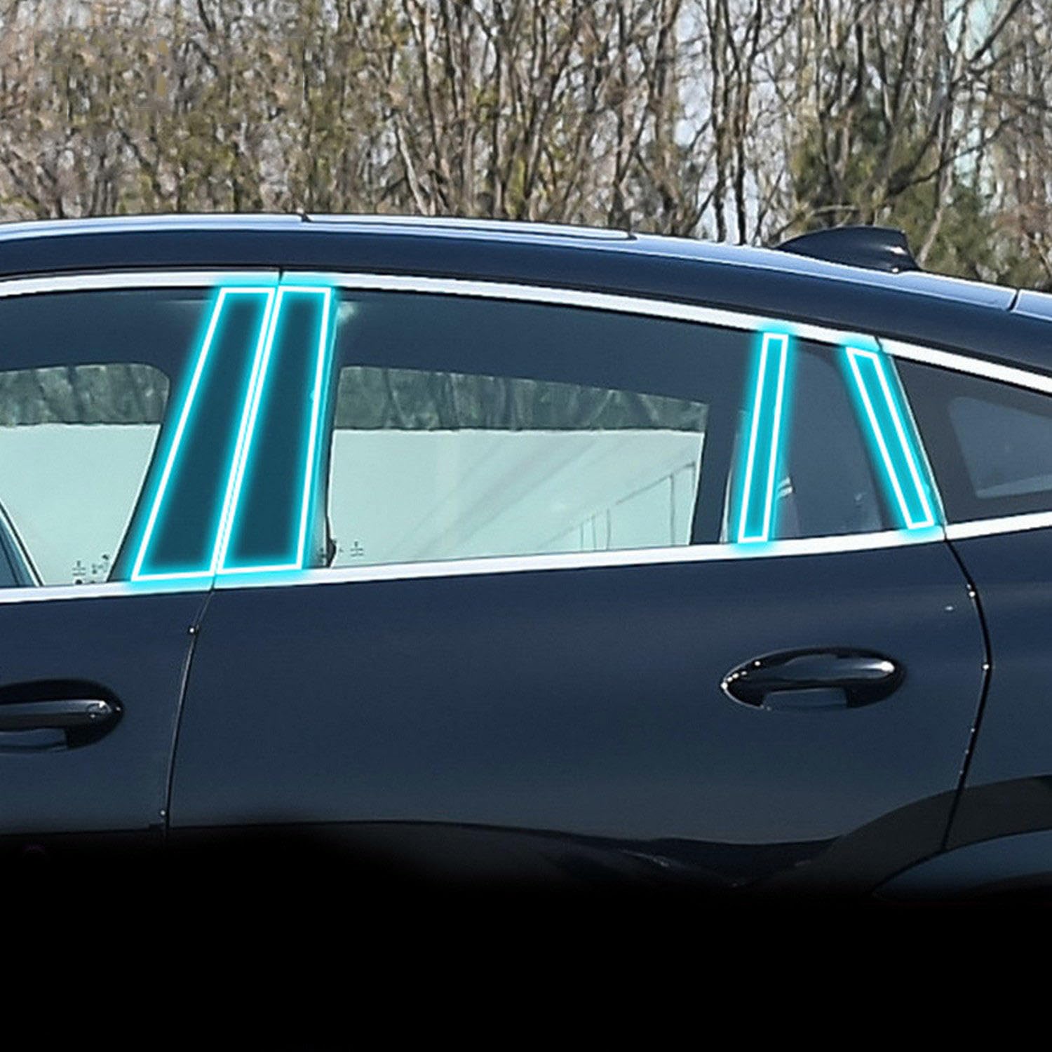 Protection PPF transparente TPU haut de gamme pour pilier BMW X6