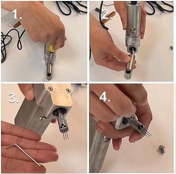 Instant Dreadlock Machine, Portable Dreadlock Maker Crochet Machine, Automatic Dreadlock Machine, 6/8/10/12/14/16mm6*Braid Head