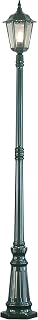 Konstsmide Firenze Mastleuchte B: 25 cm T: 25 cm H: 220 cm, 1 x 100 W, IP43 lackiertes Aluminium, grün 7233-600