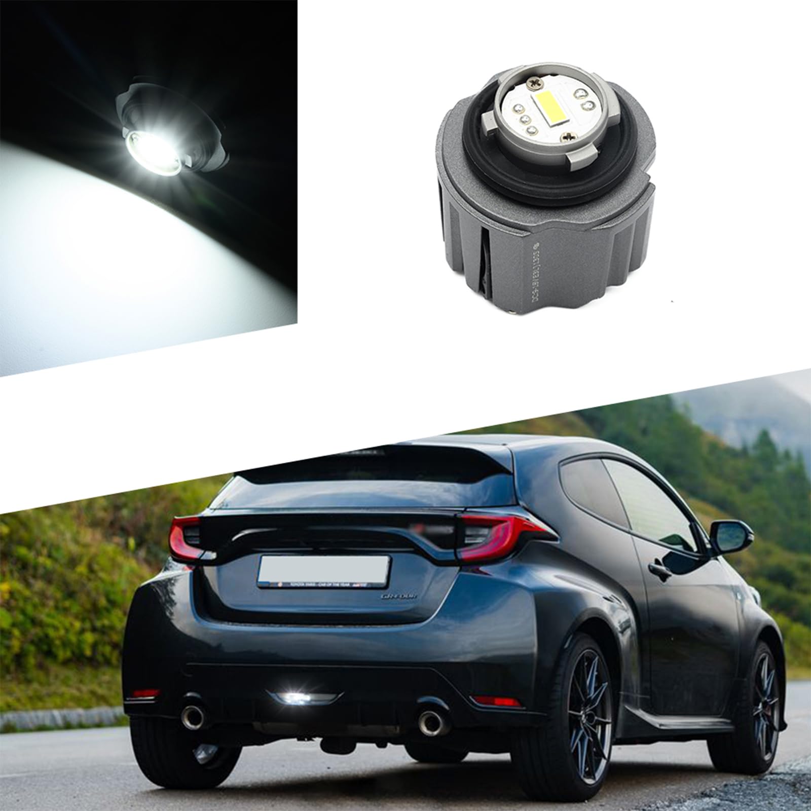 1pc LED Reverse Light Bulb LW5B Compatible with 2021+ T.oyota Yaris Cross, 2020+ T.oyota C HR, 2020+ T.oyota Yaris IV XP210 & GR Yaris Backup Lamp Bulb