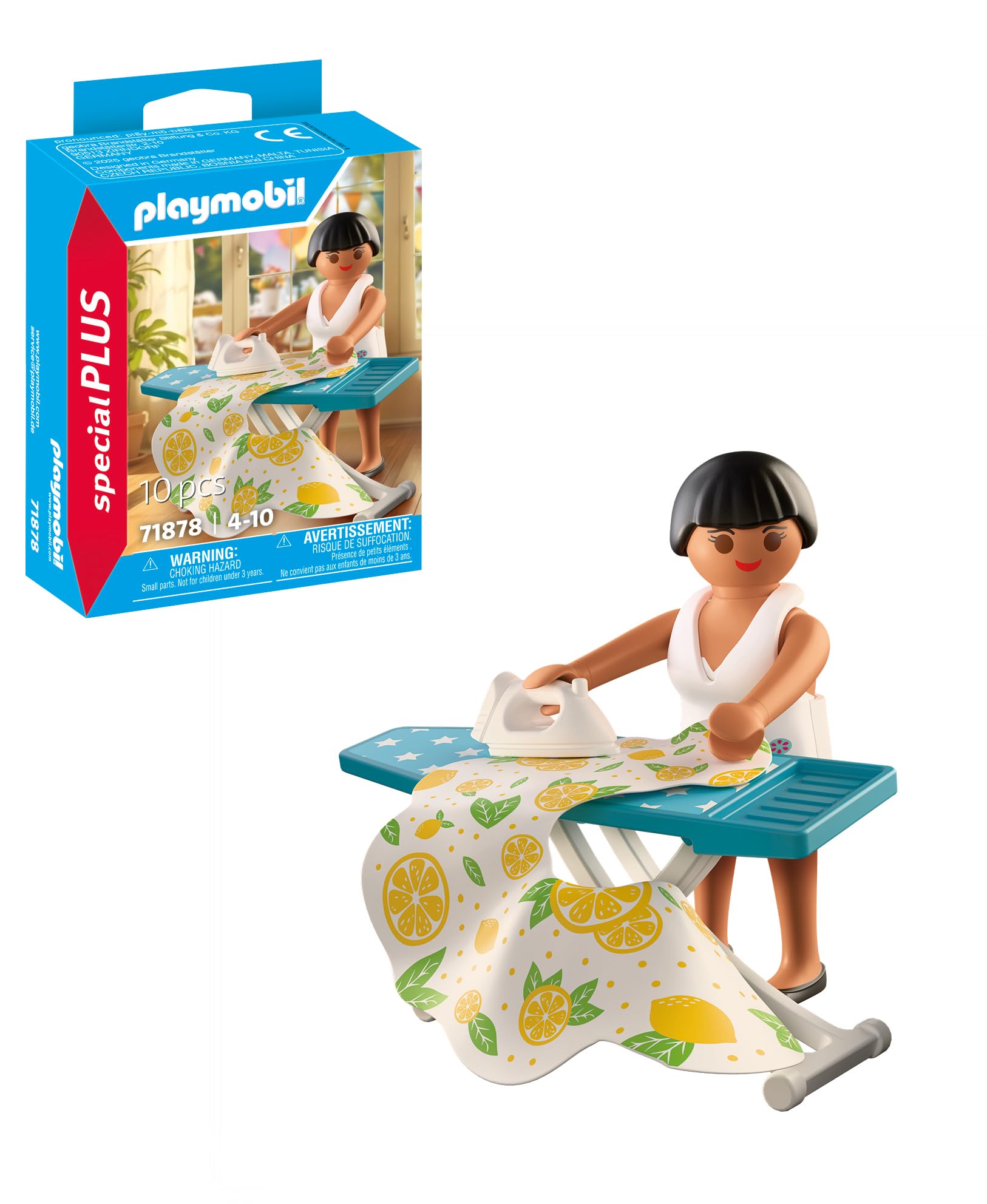 Playmobil Special Plus 71878 Stylist - Summer Party Outfit Set including Dress, Skirt, Ironing Board & Accessories - Ages 4+