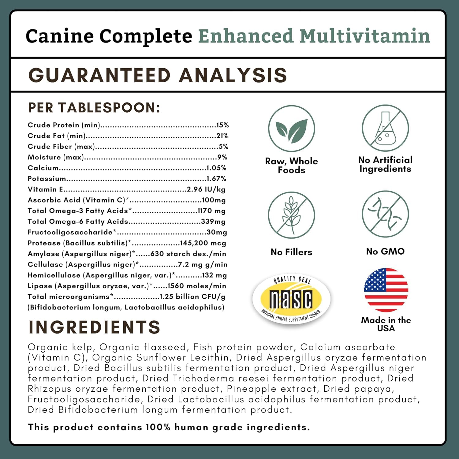 Organic Dog Vitamins, 1 Lb, 45 Scoops — Amazon image 7