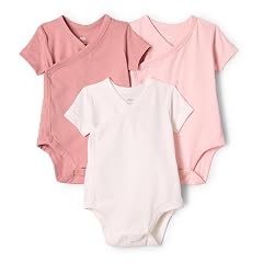 Amazon Essentials x Sofia Grainge Unisex Babies Side Snap Short Sleeve Bodysuit