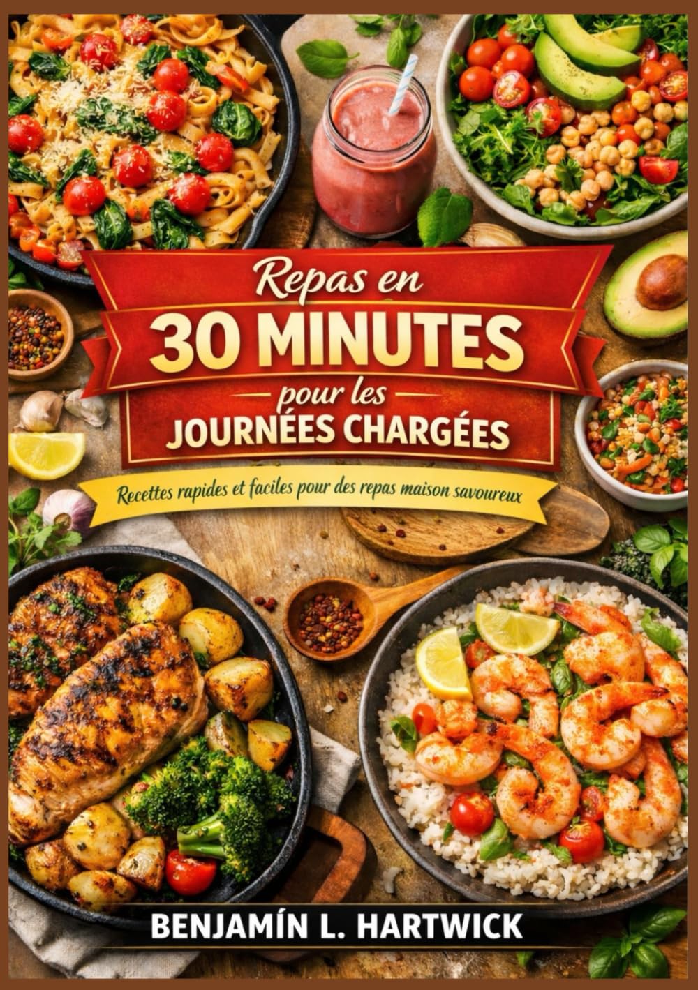 Repas en 30 minutes pour les journées chargées: Des recettes pratiques à base d'ingrédients authentiques, avec des instructions claires étape par ... culinaires de Benjamin L. Hartwick)