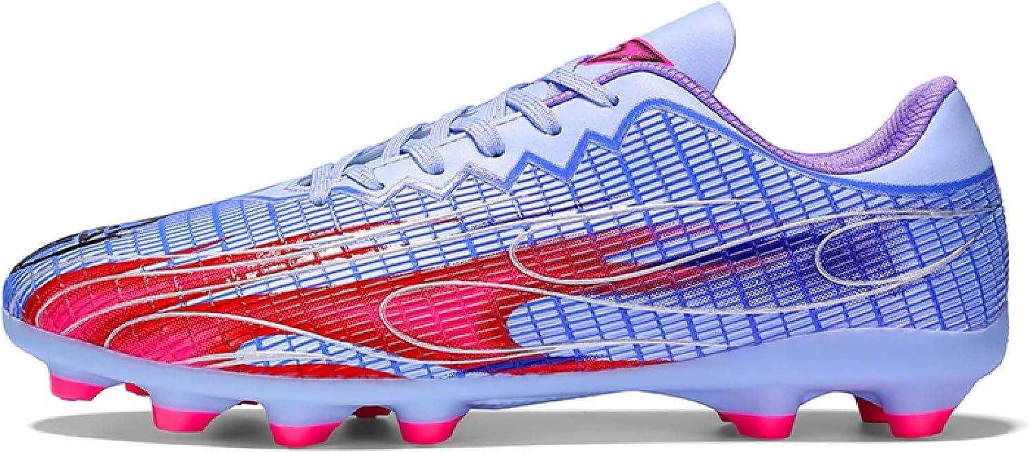 Men’s Indoor Soccer Shoes Low-Top Athletic Firm Multi Ground Turf Cleats for Unisex Adult