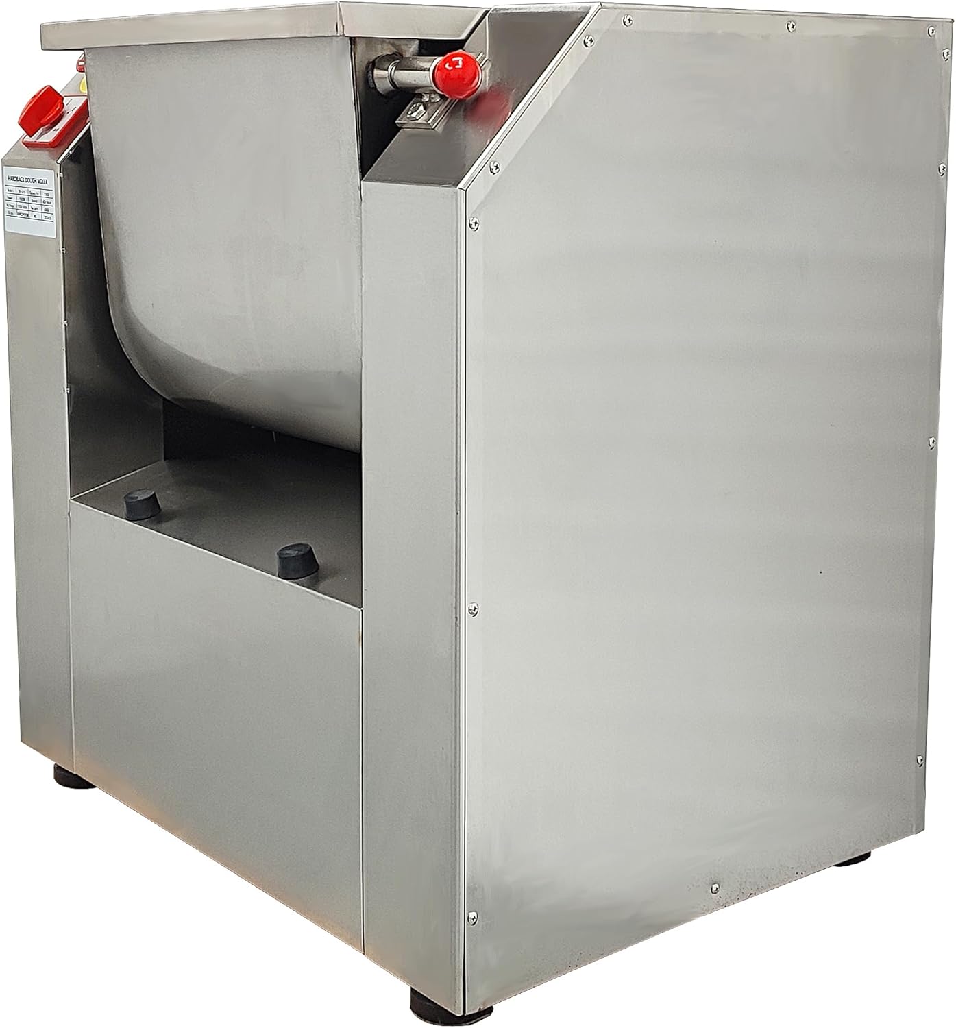 15KG/30QT Commercial Dough Mixer Machine, 110V 1500W Stainless Steel Electric Flour Kneading Mixing Machine, Vegetable Meat Blender, Rotary Bowl, for Kitchen and Restaurant