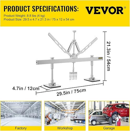 Miniatura 7 de Bestauto Kit de barra de palanca de abolladuras, apta para extracción de abolladuras de aluminio y acero (29.528 in)