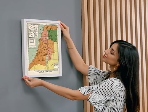 Miniatura 7 de Póster artístico de pared con mapa de Palestina en el tiempo de Jesús, gráfico de línea de tiempo bíblica, mapas, decoración de pared, mapa de la