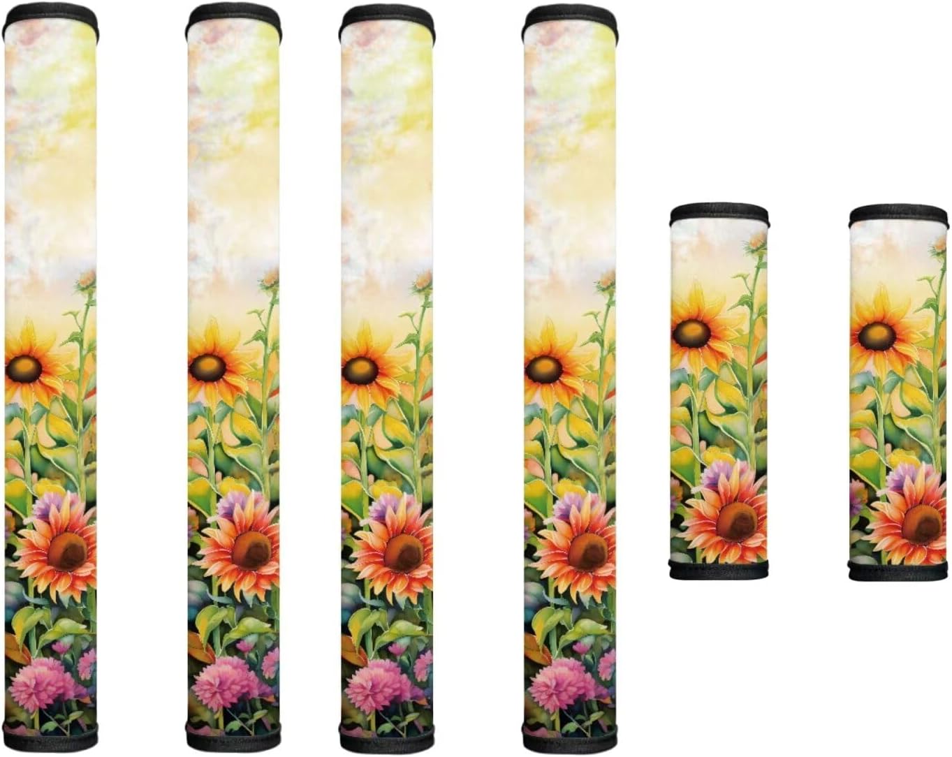 Rose Butterfly Vintage Print Refrigerator Door Handle Covers 6 Pieces Washable Oven Fridge Handle Cover Waterproof Appliance Handle Cover Sets Decor for Oven Dishwasher