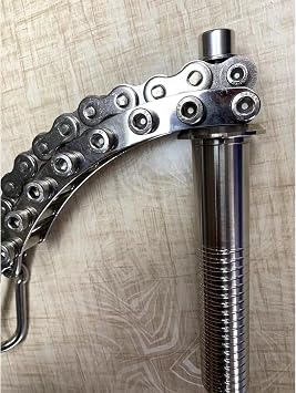 Hand Trainer, Drive Chain Rotating Wrist Stick, Forearm Arm Wrestling Training Handle, Multispinner Strap Grip for Fitness Gym Training