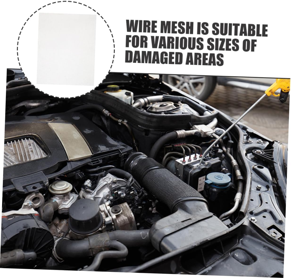 ULTECHNOVO 18pcs Welding Mesh Kit for Bumper Repairs Metal Wire Mesh Screen Sizing Easy to Use