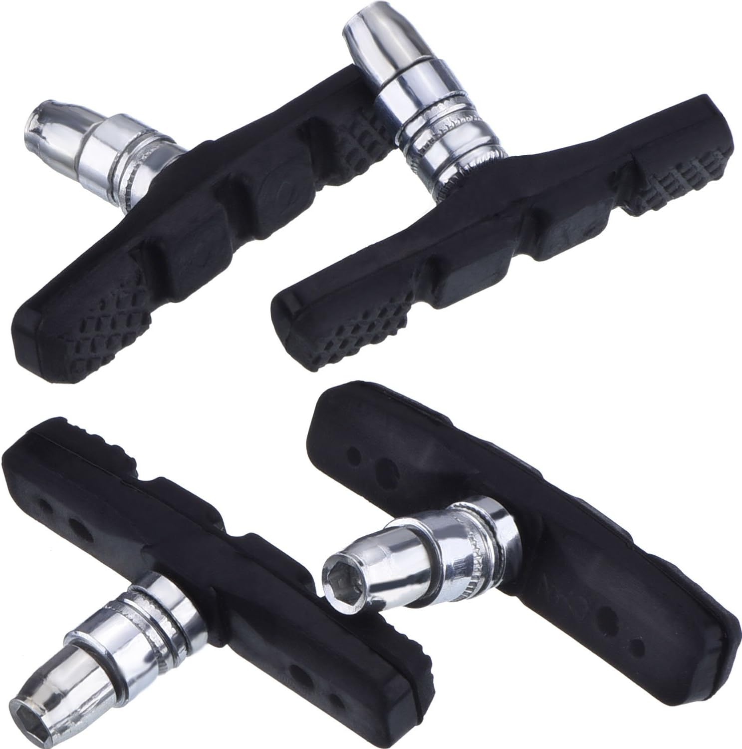 Complete Bike Brake Pads Set V Bicycle Brake Blocks Set 70 mm, 2 Pairs