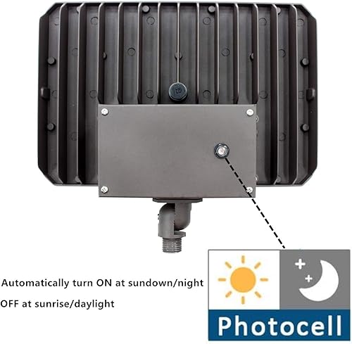 Miniatura 4 de Luz de inundación LED para exteriores de 150 W con montaje en nudillos de 12 pulgada (placa incluida), 5000 K 21000 LM 100-277 V, ETL impermeable