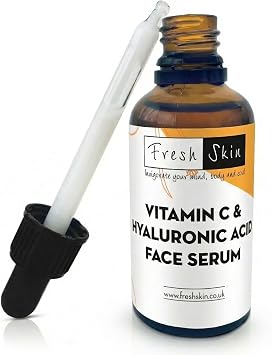 Freshskin Beauty LTD | Vitamin C Face Serum with Hyaluronic Acid 50ml - Skin Brightening Face Care - Anti Aging, Anti Wrinkle, Hydrating, Reduces Dark Spot & Evens Skin Tone