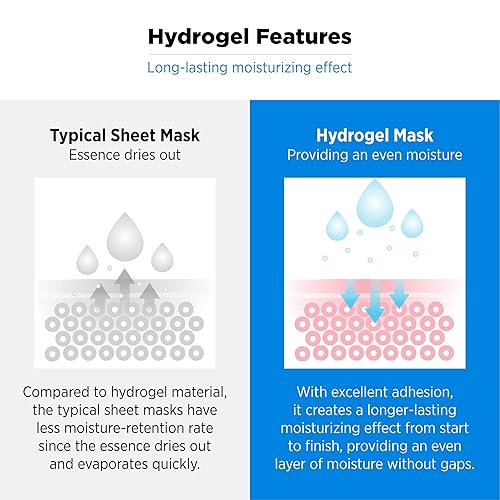 Miniatura 7 de SOOAE Mascarilla de hidrogel calmante de ácido hialurónico - Vitamina C + hidrogel de ácido hialurónico Máscara facial