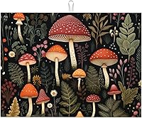 Vista 36 de Tapete de secado de platos de mármol blanco dorado para encimera de cocina, absorbente de 16 x 18 pulgadas, placa de microfibra de vidrio