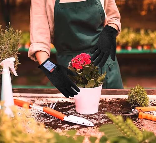 Miniatura 6 de ohsuni Guantes de corte, 2 pares de guantes resistentes a los cortes de grado alimenticio, guantes resistentes a cortes para cocina, pelado de