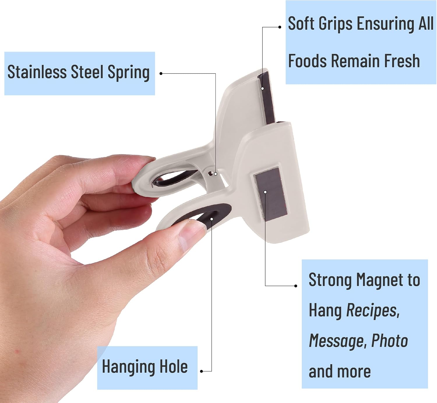 Mr. Pen- Magnetic Bag Clips, 4 Pack, 5" Wide image 5