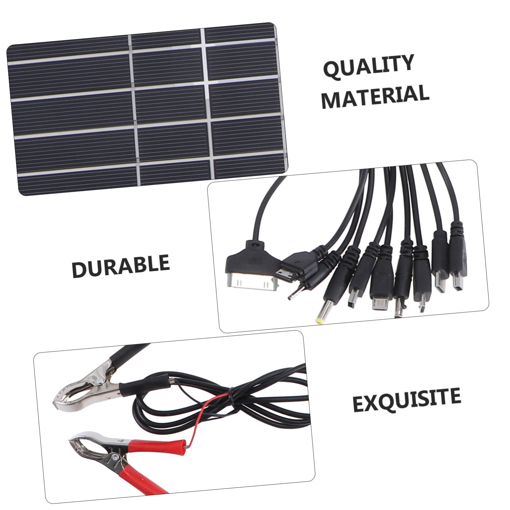Happyyami Kits De Paneles Solares Panel De Solar Para Exteriores Panel Solar Monocristalino Fuente De Alimentacion De Emergencia